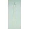 Fermeture séparable injectée 40cm blanc