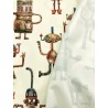 PUL motif Robots - coupon de 45cm*45cm