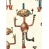 PUL motif Robots - coupon de 45cm*45cm
