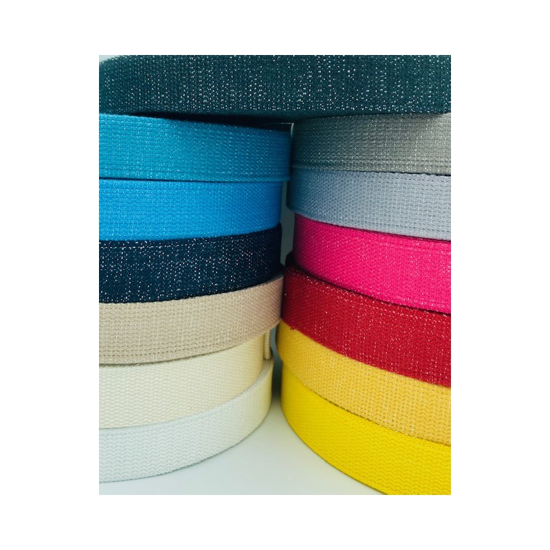 Sangle lurex 30 mm (plusieurs coloris)