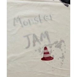 Panneau photos souvenirs bébé : Couverture étape en velours 70 cm * 100 cm : Monster Jam