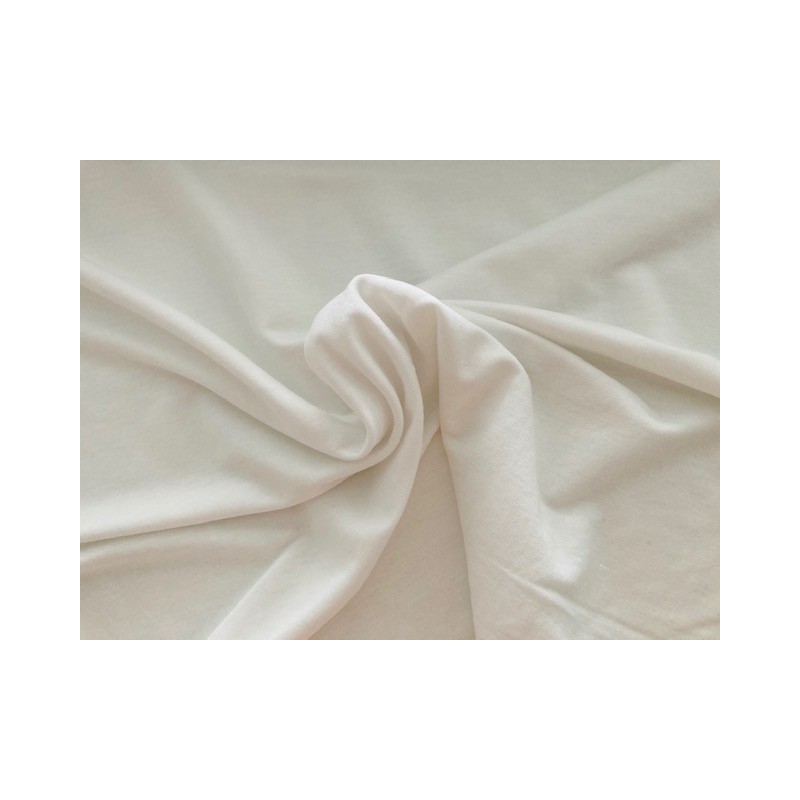 Viscose nylon unie Blanche - OekoTex