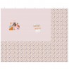 Panneau et notice de montage Katia Robe en jersey 120*150cm : Best Friends forever sur fond rose - OekoTex