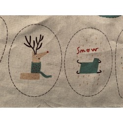 Panneau Noël décoration du sapin Katia 50*140cm - Coton Canvas OekoTex