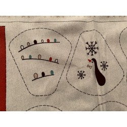 Panneau Noël décoration du sapin Katia 50*140cm - Coton Canvas OekoTex