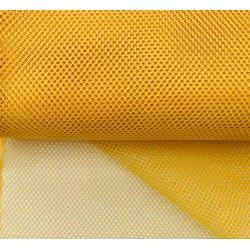 Filet mesh jaune moutarde - maille de 4mm