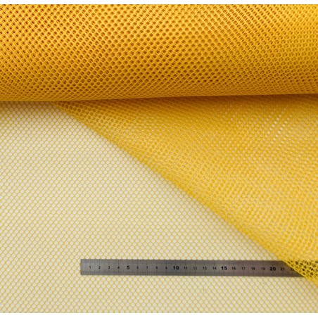 Filet mesh jaune moutarde - maille de 4mm