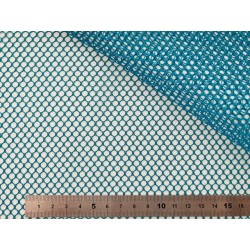 Filet mesh bleu canard - maille de 4mm