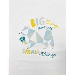 Tisssu Panneau T-shirt Katia en jersey 70*140cm : Ours origami sur fond blanc - OekoTex