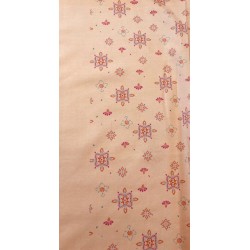 Tissu Panneau T-shirt Katia en jersey 70*140cm : Fiesta motif mexicain sur fond saumon - OekoTex